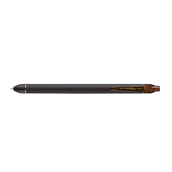 Caneta Energel 0.7mm Ret Black Marrom - Pentel
