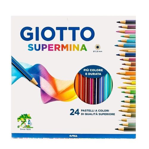Lapis Cor 24 Cores Giotto Supermina - Canson