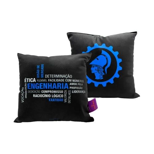 Almofada 20x40cm Fibra Profissao Engenharia - Zona