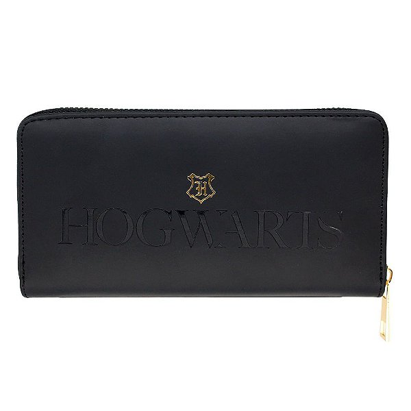 Carteira 19x9cm Hogwarts Preta - Zona