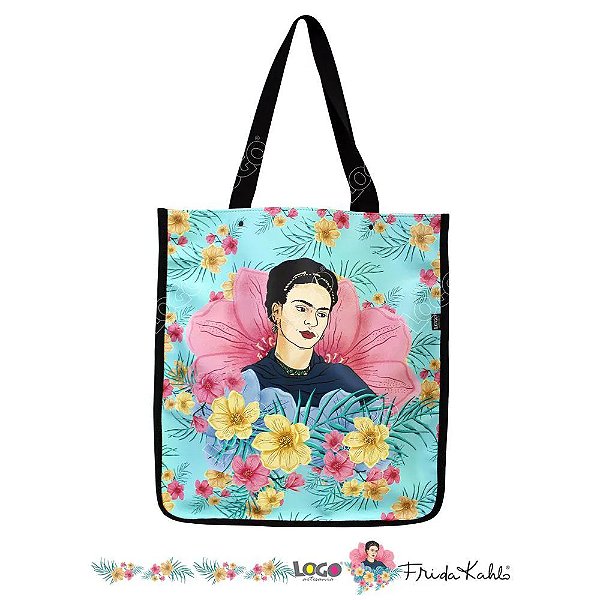 Bolsa Sacola Estampa Frida Kahlo Tiffany - Logo