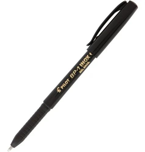 Caneta Esferografica 1,0mm Inox Preto - Pilot