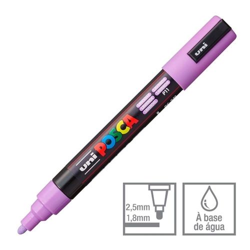 Caneta Bulled Shaped Posca 5m Lavanda - Uni
