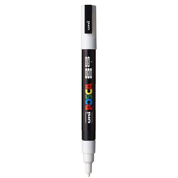 Caneta Bulled Shaped Posca 3m Branco - Uni