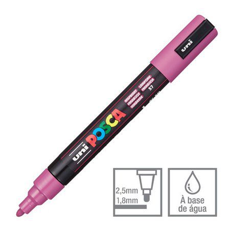 Caneta Bulled Shaped Posca 5m Framboesa - Uni