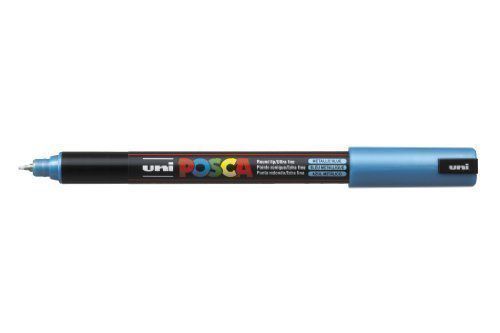 Caneta Pin Type 0,7mm Posca Azul Metalico - Uni