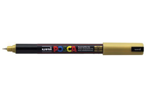 Caneta Pin Type 0,7mm Posca Ouro - Uni