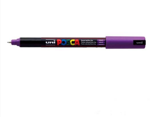 Caneta Pin Type 0,7mm Posca Violeta - Uni