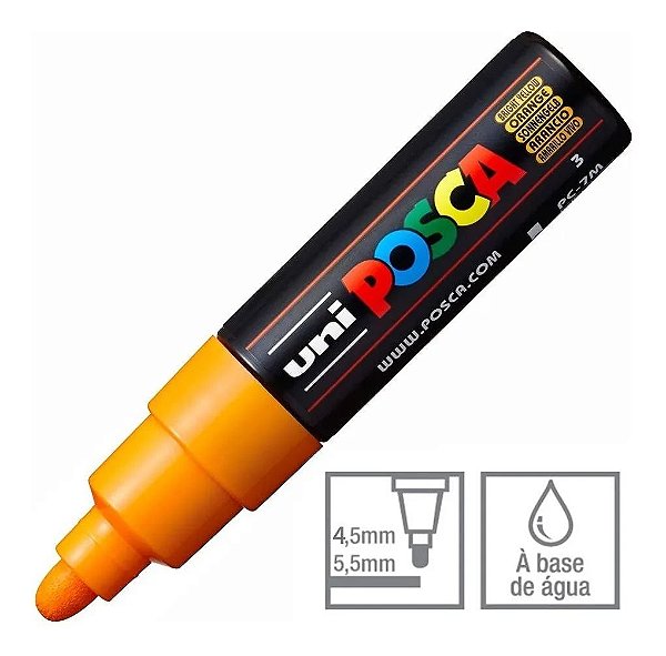 Caneta Bulled Shaped Posca 7m B Yellow - Uni