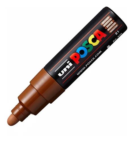 Caneta Bulled Shaped Posca 7m Marrom - Uni