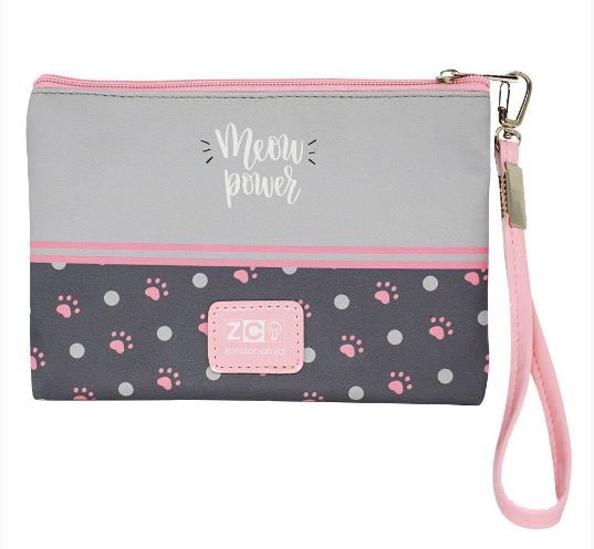 Necessaire Carteira Flat Meow Power - Zona