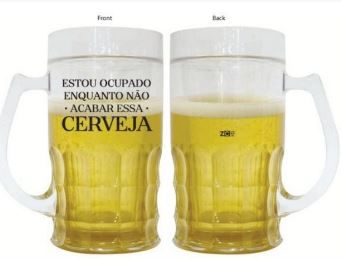 Caneca 400ml Chop Gelo Ocupado - Zona