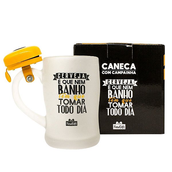 Caneca C/campainha 400ml Tomar Todo Dia - Zona
