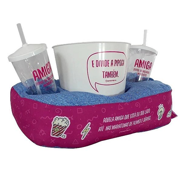 Kit Almofada Pipoca Fibra Aquela Amiga - Zona