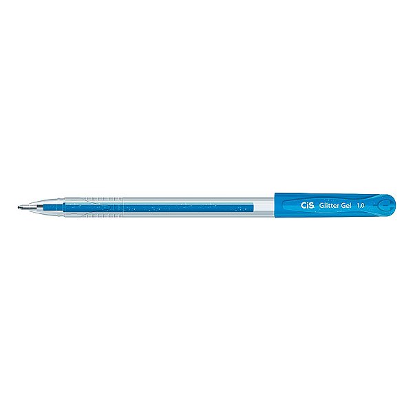 Caneta Glitter Gel 1.0 Cor Azul - Cis