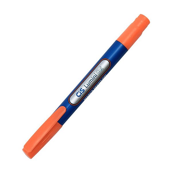 Caneta Marca Texto Lumini Gel Neon Laranja - Cis