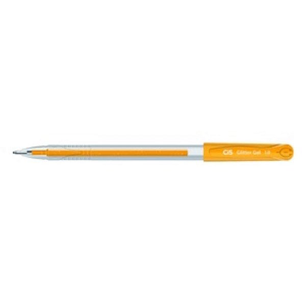 Caneta Glitter Gel 1.0 Cor Laranja - Cis