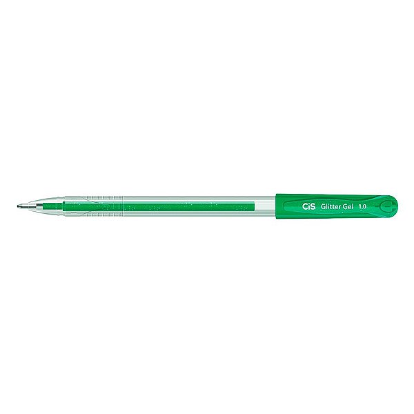 Caneta Glitter Gel 1.0 Cor Verde - Cis