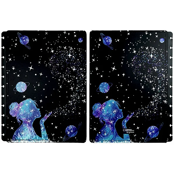 Capa E Contra G Poeira Estrela-caderno Inteligente