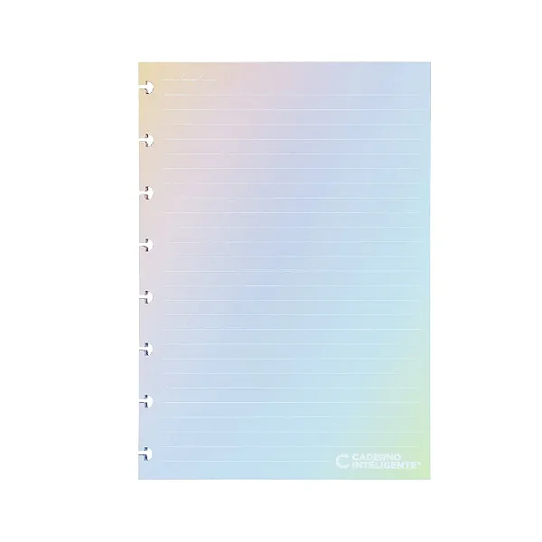 Refil A5 Rainbow Pautado 90g - Caderno Inteligente