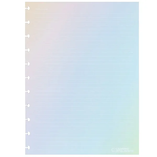 Refil Gd 120g Rainbow Pautado -caderno Inteligente