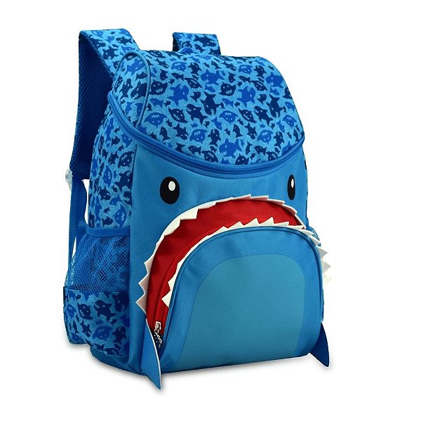 Mochila Costa Super Pets Tubarao Azul - Clio