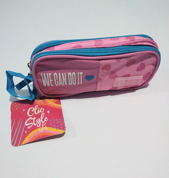 Estojo Duplo We Can Do It Rosa - Clio