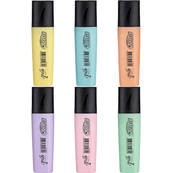 Marca Texto Pastel Sortido - Brw