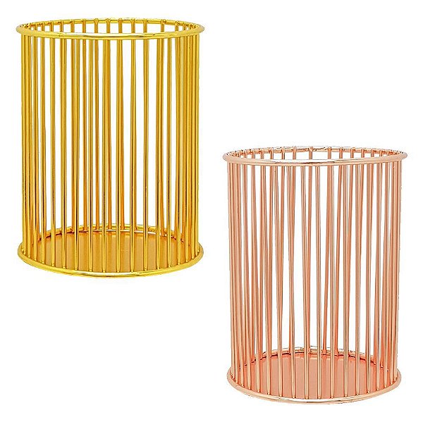 Porta Caneta Metal Cilindrico Sortido - Sanxia