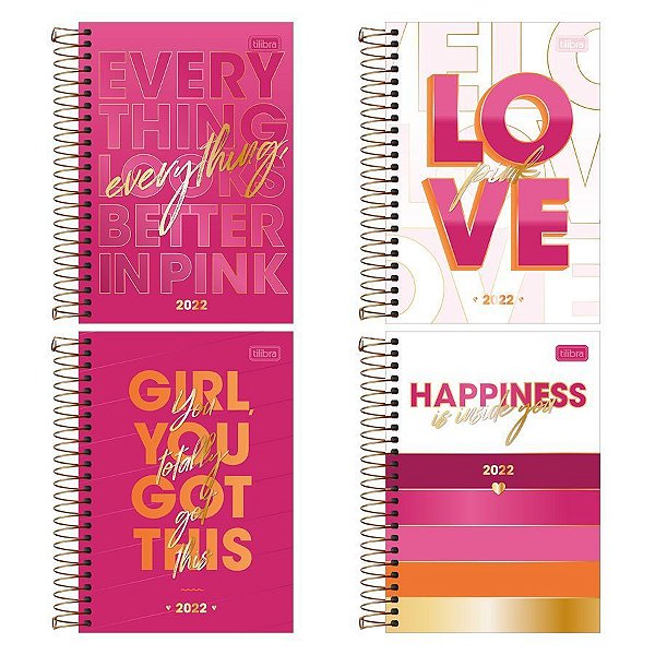 Agenda Esp M6 Love Pink - Tilibra