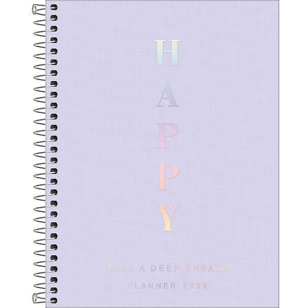 Agenda Esp M7 Planner Happy Lilas - Tilibra