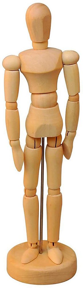 Boneco De Madeira 30cm - Mileno