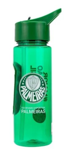 Garrafa C/canudo 700ml Palmeiras - Mileno
