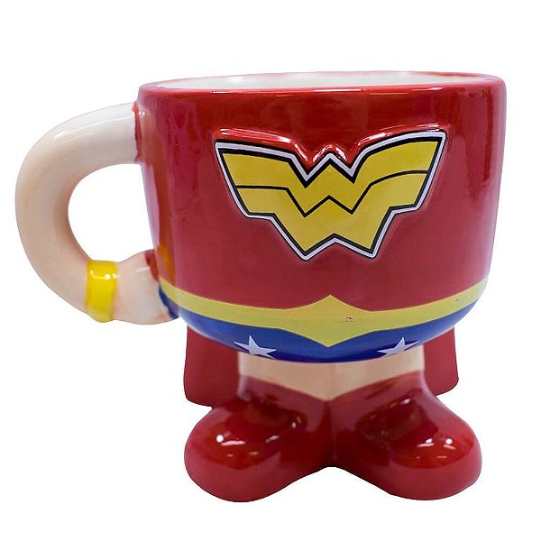 Caneca 3d 450ml Mulher Maravilha - Mileno