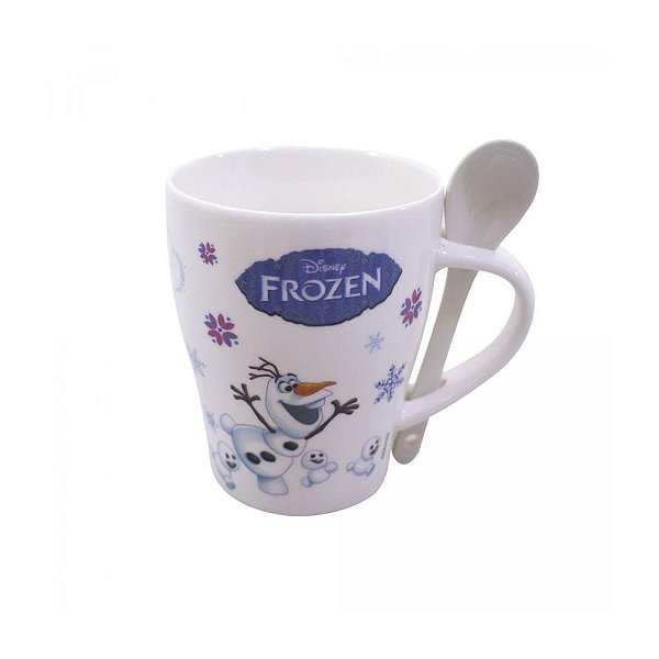 Caneca 310ml C/colher Frozen - Mileno