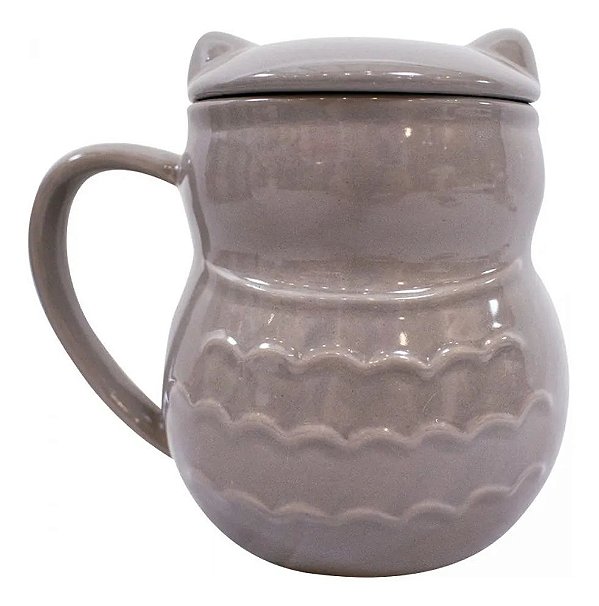 Caneca C/tampa De Coruja- Mileno