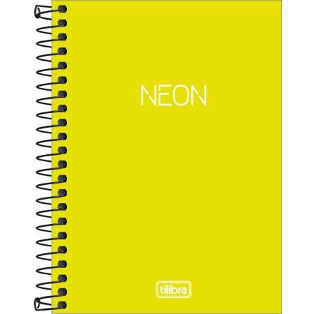 Caderneta Esp Cp 1/8 80f Neon Verde Limao- Tilibra