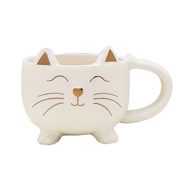 Vaso Ceramica 9x10cm Cachepot Gato - Bridiam