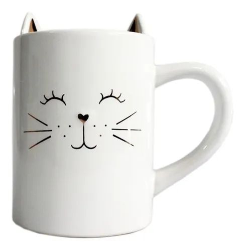 Caneca Ceramica 480ml Gatinho - Bridiam