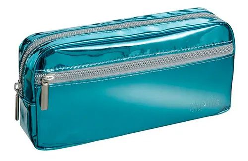 Estojo Simples C/bolso Shine Azul - Foroni