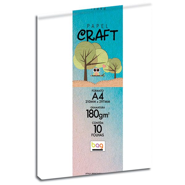 Papel A4 180g C/50f Kraft - Bahia Artes
