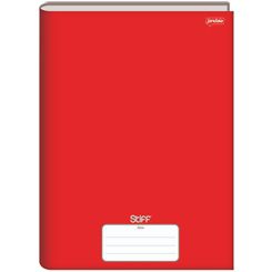 Caderno Broc Cd 1m 80f Stiff Slim Vermelho-jandaia