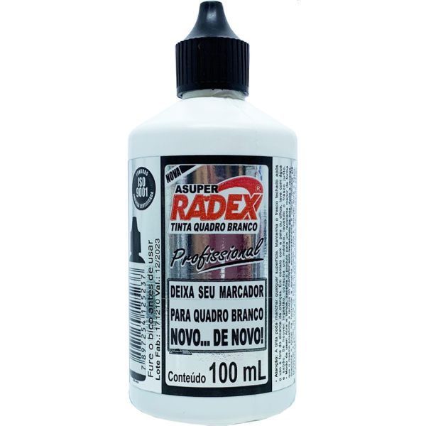 Tinta Reabastecedor 100ml Quadro Bco Preta - Radex