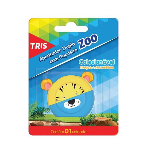 Apontador C/deposito Duplo Zoo - Tris