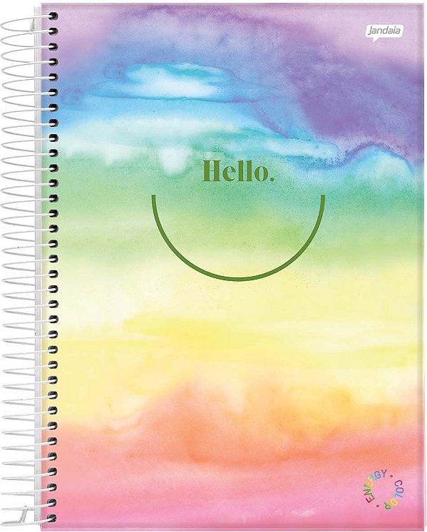 Caderno Esp Univ Cd 1m 80f Energy Color - Jandaia