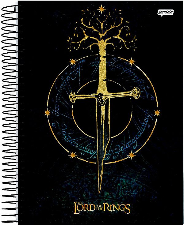 Caderno Esp Univ Cd 20m 320f Senhor Aneis -jandaia