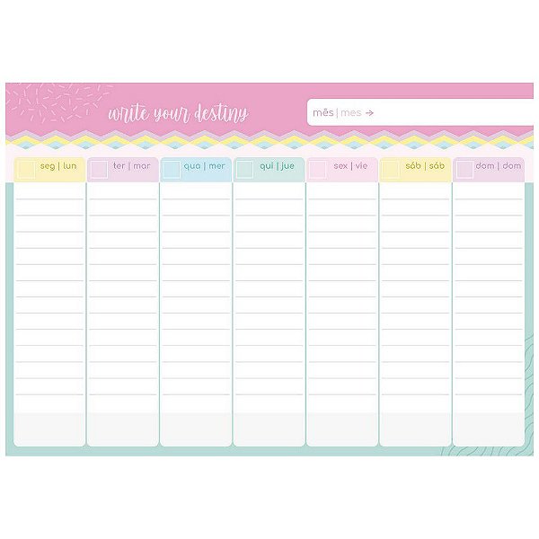 Bloco 52f Planner Petit De La Creme - Jandaia