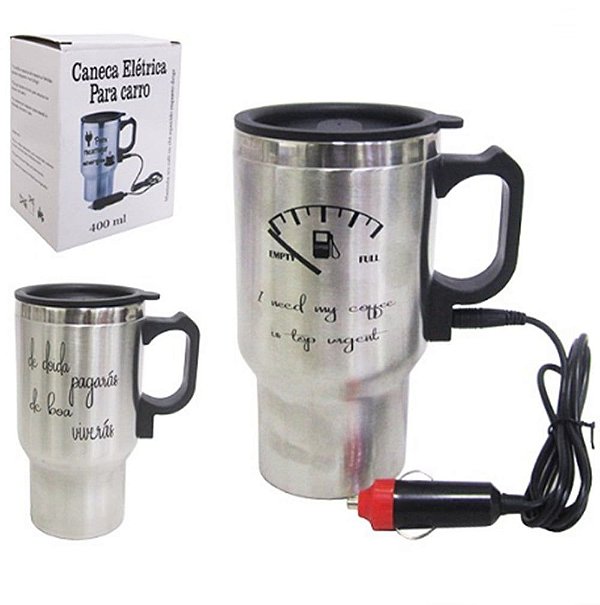 Caneca Inox 400ml Eletrica/termica/veicular - Gdr