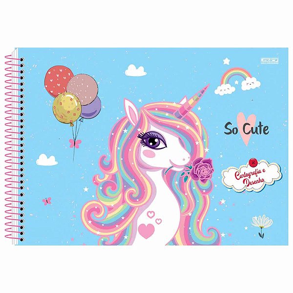 Caderno Esp Cartografia Cd 60f So Cute - Sd