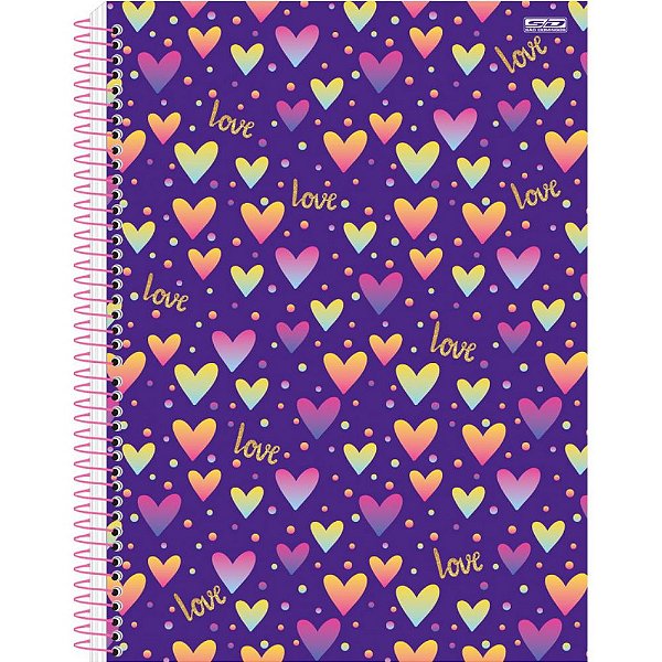 Caderno Esp Univ Cd 15m 240f Love - Sd